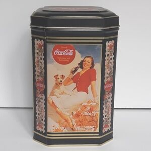 Coca-Cola octagonal tin